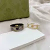 designer de joias pulseira colar anel ouro preto e branco cerâmica tendência anel de cânhamo para homens mulheres