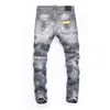 Jeans masculinos 23 calças de grife rasgou calças de jeans masculinas de designers calças bordadas de calça de moda de moda com calças de zíper mais vendidas