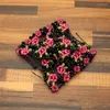 Haarclips Handgemaakte meisjes hoofdtooi kopstuk kralen dubbele kammen bloemen magie elastische kamclip voor vrouwen mode -accessoires sieraden