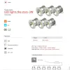 電球3WミニLEDダウンライト調光照明の星光6x3W/セット温かい白い埋もれた階段埋め込みキャビネットランプ