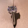 7x9 mm Solitaire 2.0ct Owalny Pierścionek zaręczynowy Damski prezent na rocznicę ślubu z rozmiarami pudełek od 5 do 8