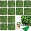 Decorative Flowers 10pc Artificial Plant Wall Decoration Boxwood Hedge Panel Home Decor Fake Plants Grass Backdrop Privacy Screen