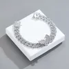 Butterfly Necklace Premium Full Diamond Fashion Versatile Ins Cuban Chain Necklace