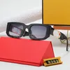 Lyxiga solglasögon för mankvinna unisex designer Goggle strand solglasögon retro liten ram sida ihålig