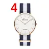 Men Women Watches 40mm Quartz Nylon Canvas Band Designer Watch Casual Xmas gifts Brand Wristwatch Unisex 1024 High Quality267L