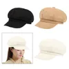 Basker visir hattar för kvinnor eleganta 8 paneler retro vintage stil cabbie hatt sboy rese målare damer semester flickor