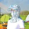 ワイドブリムハット便利な女性ファンキャップ通気性ガーデニング屋外幾何学的なプリントキャンプキャンプ帽子帽子