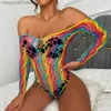 Sexy Set JSY Sexy Bodysuit Lace Lingerie Multicolor Sheer Sexy Bodystockings Fishnet Women's Underwear Erotic Catsuit Lingerie Comes T230530