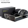 Sunglasses HDCRAFTER 2018 Men's Sunglasses Polarized Oversized Metal Frame Sun Glasses For Men Luxury Brand Designer Mirror oculos Male L230523