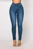 Jeans femininos 2022 Nova chegada Mulher High Cídhar Mãe Jeans Slim Fit Hip Skinny Jeans Casual Escritório Lady Denim Pants Drop Shipping T230530