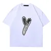 Designer Men T-shirts Femme Tshirt Y3 Summer Imprimée Fashion Coton Coton Coton Coton Black Round Cou Round T-shirt