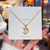 Hanger kettingen zoete ster halve maan zirkon liefde hart moeder's dag cadeau ketting vrouw meisje bruiloft zegening sieraden