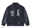 재킷 디자이너 23SS 남자 검은 야구 재킷 티파니 가죽 슬리브 뉴욕 남성 CoA T3VY 90SU