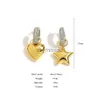 Stud Flashbuy Tendance Micro Incrusté Zircon Coeur Pentagramme Asymétrique Boucles D'oreilles Pour Les Femmes Nouvelle Couleur Or Boucles D'oreilles Bijoux Adolescent Cadeau J230529 J230529