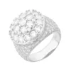 Neue Modemenschen -Ringe bestanden Diamond Test Sterling Sier VVS Moissanit Ring für Party Hochzeit Schöne Geschenk Original Qualität