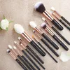 Brushes Jessup Beauty Makeup Brushes Kit 15pcs Naturalsynthetic Hair pinceau maquillage Blending Powder Liner Cosmetics Tool T222