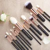 فرش Jessup Beauty Makeup Brushes Kit 15pcs NaturalSynthetic Hair Pinceau Maquillage مزج المستحضرات المستحضرات المستحضرات T222