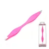 Borstar 1st Rose Red Pincezers Rostfritt stål Double Ends Eyebrow Tweezer Antistatic Eyelash Extension Lift Curl Beauty Makeup Tools