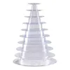 Bakeware Tools 10 Tiers Round Macaron Tower Stand Premium Quality Macaroon Cake Display Rack Party Wedding Shelf