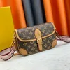 Projektantka skórzana torba na ramię dla kobiet męska torebka i torebka luksusy M45985 M46386 torba na ramię diane modna kopertówka kufer crossbody kosmetyczka torby bagietki