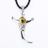 Pendentif colliers mode couleur argent Erlang dieu Tianyan collier croix oeil du diable longue chaîne pour hommes femmes bijoux cadeaux