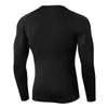 Herr t-shirts torr passform komprimering skjorta män rashgard fitness långa ärmar löpande skjorta män gym t shirt fotboll tröja sportkläder sport tight j230531