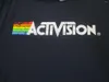 Erkek tişörtleri m lacivert Activision gömleği tuval video oyunu şirketi
