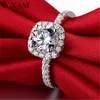 Bandringar nya trendiga kristallengagemang Claws Design Hot Sale Rings för kvinnor AAA White Zircon Cubic Elegant Rings Female Wedding Jewerly J230531