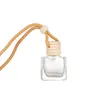 10ML Car perfume bottle cars pendant ornament essential oils diffuser air freshener fragrance empty glass bottle LX667