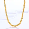 Chains XP Jewelry - (45 cm 6 mm) 24 K Colliers de chaîne de perles plaquées d'or