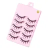 False wimpers 35 paar Manga Lashes Hand Dikke Tapered Cross Messy Soft Natural Fake Daily Dating Makeup Tools 230530