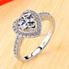 Полоса Rings Luxury White Gold Color Tibetan Silver Ring