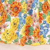 衣料品セット8-12歳の子供のためのカジュアルな服装夏のファッション子供肩のフリル短い花柄のスカート