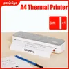 Skrivare Mini A4 Printer Home Liten Student med läxor Studie Test Papper Portable Inkless Wrong Machine Printer Portable