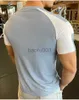 T-shirt da uomo T-shirt da corsa a manica corta da uomo T-shirt asciutta rapida Maschile Palestra Fitness Bodybuilding da jogging T-shirt Top Spandex elastico Abbigliamento J230531