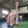 Navire de porte libre Activités extérieures 6m Modèle de girafe gonflable géant pour la décoration Publicité Charactor animal gonflable
