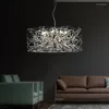 Chandeliers Pendant Lights 2023 Nordic Designer Creative LED Chandelier Stainless Steel Modern Living Room Dining Lobbying