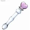 Volwassen Speelgoed Gay Sex Producten Butt Plug Vaginale Anale Stimulatie Vibrator Love Heart Wand Valentine Glas Handgemaakte Dildo Anale Plug Seksspeeltje L230518