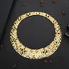 Conjunto de pendientes de collar, joyería chapada en oro africano para mujer, pulsera, anillo, accesorios de disfraz, regalo de fiesta