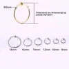 Hoop Earrings 1 Pair Ear Cuff Fake Man Without Drilling Clip On For Women 2023 Piercing Earring Non-Hole