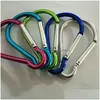 Andra hushållens sundries låsningstyp d -formad last weght 20 kg carabiner spänne hängande 8 färg aluminium legering perdants krokklipp d dhw42