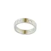 Titanium Steel Ring Love Rings for Women Gold Silver Rose Gold Men ring Förlovningsring för älskare 4mm 5mm 6mm bred storlek 5-11