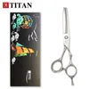 Outils Titan haute qualité barbe vis à billes fait à la main pointu VG10 acier coupe de cheveux ciseaux livraison gratuite