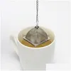 TEA Infusers Pyramid Infuser Portable Stainless Steel Sile Loose Teapot Leaf Filter Teaware Tool Accessories VT1772 Drop Deliver DHTVD