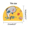 Swimming caps Children's cap cute cartoon animal print waterproof protection ear soft polyester lightweight neutral swimming accessories P230531