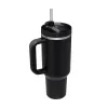 UPS nouveau gobelet en acier inoxydable de 40 oz avec poignée couvercle paille grande capacité tasse à bière bouteille d'eau tasse de camping en plein air boisson isolée sous vide