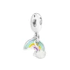 For pandora charms sterling silver beads Dangle Charm New Product Color Rainbow Balloon Charms Bead
