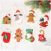 Décorations De Noël Belle Décoration 9Cm Argile Douce Arbre Pendentif Père Noël Bonhomme De Neige Accessoires De Vacances Ornements Vt984 Drop Delivery Accueil Ga Dhzsm