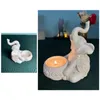 Candle Holders Retro Lucky Elephant Tea Light Holder Candlestick Wedding Favor Living Room Decor Figurines Home Decoration Art Gift