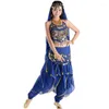 Scena zużycie Bollywood Egypt Belly Kobiety tańczą Top Hip Scali Costume Spódnica Danza del vientre